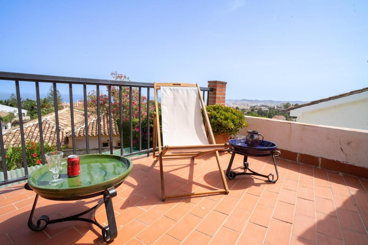 Casa Ancladero Big Rooftop Terrace, 2 Bedroom Guesthouse W Garden And View Fuengirola Ngoại thất bức ảnh