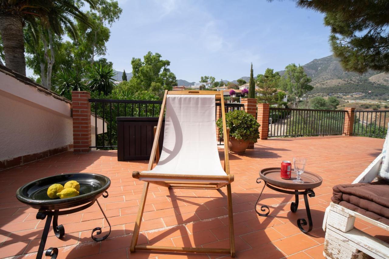 Casa Ancladero Big Rooftop Terrace, 2 Bedroom Guesthouse W Garden And View Fuengirola Ngoại thất bức ảnh