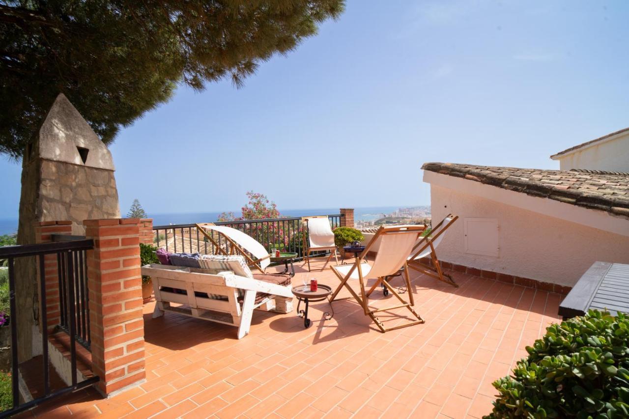 Casa Ancladero Big Rooftop Terrace, 2 Bedroom Guesthouse W Garden And View Fuengirola Ngoại thất bức ảnh